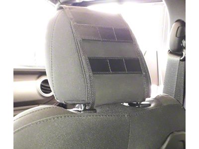 HD MOLLE Headrest Cover; Black (20-25 Jeep Gladiator JT)