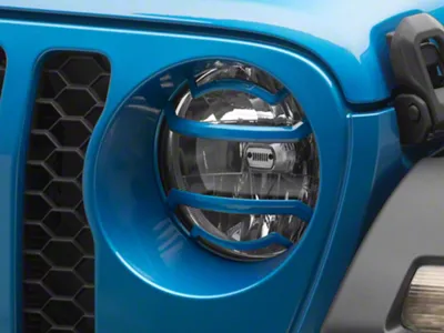 Headlight Guards; Hydro Blue (20-25 Jeep Gladiator JT)