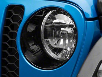 RedRock Headlight Trim; Black (20-25 Jeep Gladiator JT)