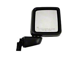 Heated Power Mirror without Blind Spot or Turn Signal; Passenger Side; Black (20-25 Jeep Gladiator JT)
