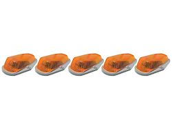 Hi-5 Cab Roof Light Kit; 80-96 Ford Style; Amber LED (Universal; Some Adaptation May Be Required)