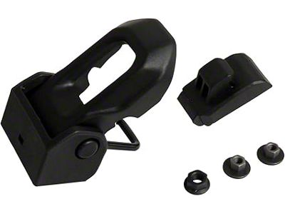 Hood Catch Kit; Black; Single (20-25 Jeep Gladiator JT)