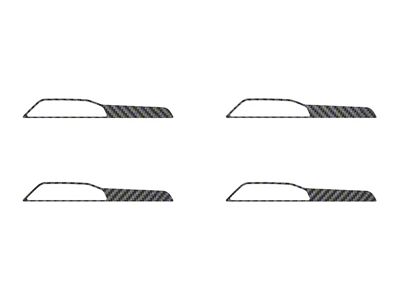 Hood Hinge Side Accent Trim; Raw Carbon Fiber (20-25 Jeep Gladiator JT)