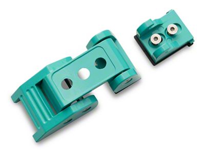 Hood Latches; Tropical Breeze Teal (20-25 Jeep Gladiator JT)