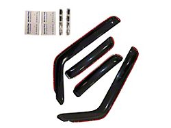 In-Channel Rain Guards; Front and Rear; Smoke (20-25 Jeep Gladiator JT)