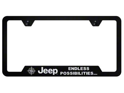 Jeep Endless Laser Etched Cut-Out Frame (Universal; Some Adaptation May Be Required)