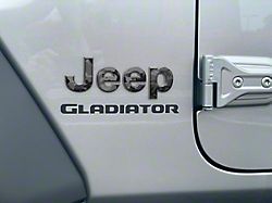 Jeep Fender Emblem Letter Overlays; Camouflage (20-24 Jeep Gladiator JT)