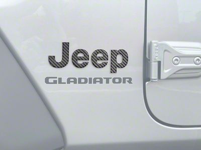 Jeep Fender Emblem Letter Overlays; Reflective Black Topo with Red Outline (20-25 Jeep Gladiator JT)