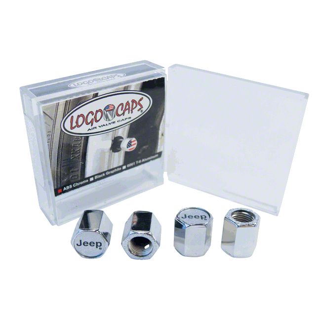 Jeep Gladiator Valve Stem Caps with Jeep Logo (Universal; Some