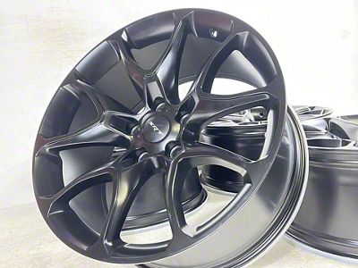 JP3 Matte Black Wheel; 22x9.5; 35mm Offset (20-25 Jeep Gladiator JT)