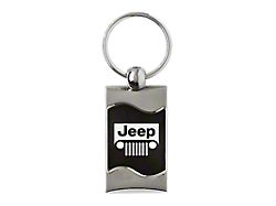 Jeep Grill Rectangular Wave Key Fob
