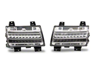 LED Side Marker Lights with Sequential Turn Signals; Chrome (20-25 Jeep Gladiator JT Launch Edition, Rubicon)