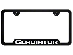 Gladiator Laser Etched Cut-Out License Plate Frame (Universal; Some Adaptation May Be Required)