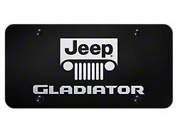 Gladiator and Logo License Plate (Universal; Some Adaptation May Be Required)