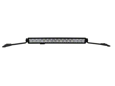 Go Rhino 20-Inch Single Row LED Light Bar Hood Hinge Mount; Textured Black (20-25 Jeep Gladiator JT)