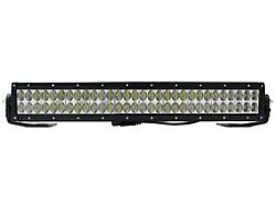 Go Rhino 20-Inch Double Row LED Light Bar Center Hood Mount; Textured Black (20-25 Jeep Gladiator JT)