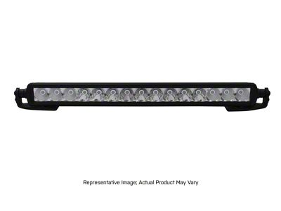 Go Rhino 20-Inch Single Row LED Light Bar Center Hood Mount; Textured Black (20-25 Jeep Gladiator JT)