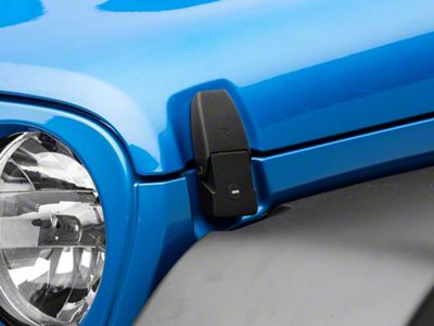 Locking Hood Catches; Black (20-25 Jeep Gladiator JT)