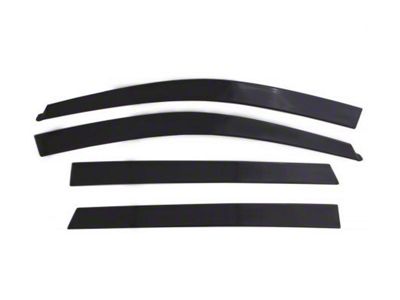Low Profile Ventvisor Window Deflectors; Front and Rear; Dark Smoke (20-25 Jeep Gladiator JT)