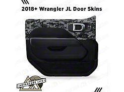 Matte Camo Interior Door Skins; Front (20-26 Jeep Gladiator JT w/ Power Locks & Windows)