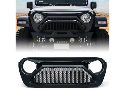 Mesh Grille; Matte Black (20-25 Jeep Gladiator JT)
