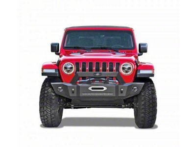 Mid-Width Front Bumper; Textured Black (20-25 Jeep Gladiator JT)