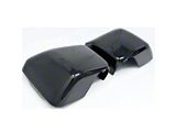 Chrome Delete Mirror Covers; Gloss Black (20-25 Jeep Gladiator JT)
