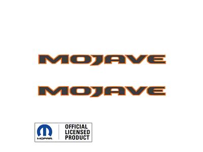 MOJAVE Hood Graphic; Dark Gray with Orange Outline (20-25 Jeep Gladiator JT)