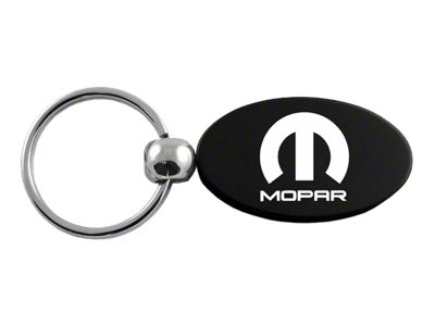 MOPAR Oval Leather Key Chain