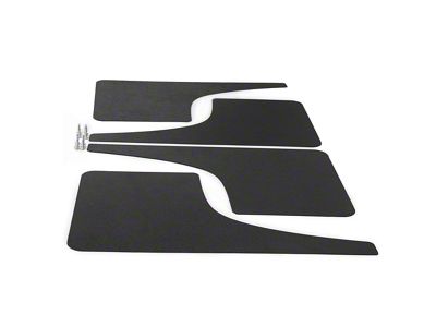 Mud Flaps; Front and Rear; Textured Black (20-25 Jeep Gladiator JT)