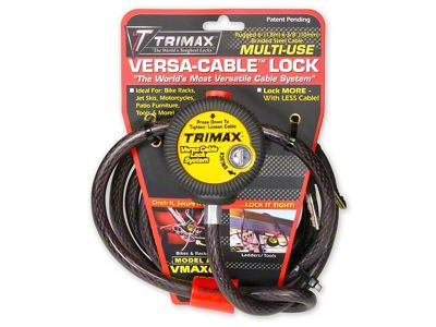 Multi-Use Versa-Cable Lock; 6-Foot x 10mm