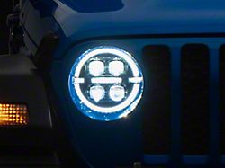 AlphaRex NOVA-Series LED Projector Headlights; Black Housing; Clear Lens (20-25 Jeep Gladiator JT)