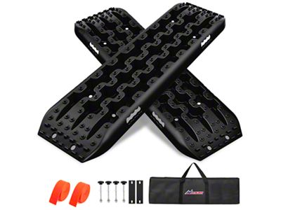 Off-Road Recovery Traction Board Kit; Black