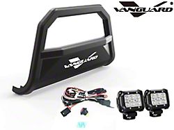 Optimus Wide Bull Bar with 2.50-Inch LED Cube Lights; Black (20-25 Jeep Gladiator JT)