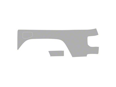 Paint Protection PPF Pre-Cut Kit; Driver Side Bed; Gloss (20-25 Jeep Gladiator JT, Excluding Mojave)