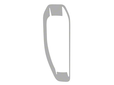Paint Protection PPF Pre-Cut Kit; Driver Side Fog Light; Gloss (20-25 Jeep Gladiator JT, Excluding Mojave)