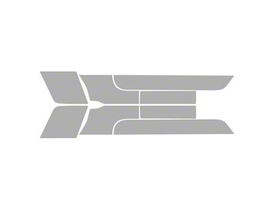 Paint Protection PPF Pre-Cut Kit; Front Door Panels; Gloss (20-25 Jeep Gladiator JT, Excluding Mojave)