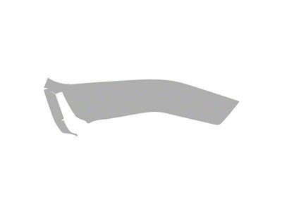 Paint Protection PPF Pre-Cut Kit; Front Driver Side Fender Flare; Gloss (20-25 Jeep Gladiator JT, Excluding Mojave)