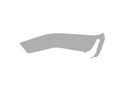 Paint Protection PPF Pre-Cut Kit; Front Passenger Side Fender Flare; Gloss (20-25 Jeep Gladiator JT, Excluding Mojave)