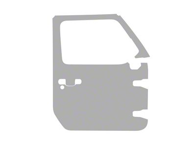 Paint Protection PPF Pre-Cut Kit; Full Front Passenger Side Door; Gloss (20-25 Jeep Gladiator JT, Excluding Mojave)
