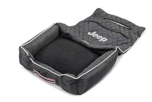 PetBed2Go Seat Cover with Jeep Letters; Black (Universal; Some Adaptation  May Be Required)