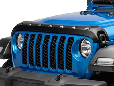 Premium Bolt-On Look Hood Deflector; Smooth (20-25 Jeep Gladiator JT, Excluding Mojave)
