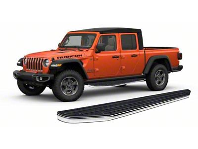 Premium Running Boards; Black (20-25 Jeep Gladiator JT)
