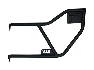 Rear Adventure Tube Doors; Black (20-25 Jeep Gladiator JT)