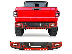 Rear Bumper with D-Rings, LED Lights and Parking Sensor Holes (20-26 Jeep Gladiator JT)