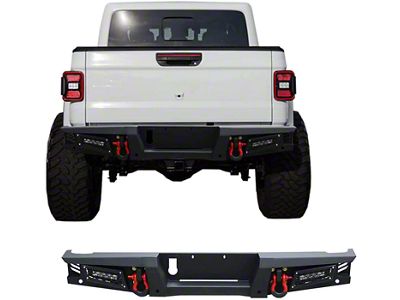 Rear Bumper with LED Lights (20-26 Jeep Gladiator JT)