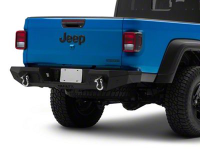 Rear Bumper; Textured Black (20-25 Jeep Gladiator JT)