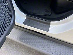Rear Door Sill Protection Overlays; Textured Black (20-26 Jeep Gladiator JT)