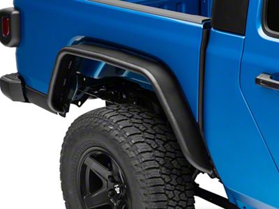 Rear Tube Fenders; Textured Black (20-25 Jeep Gladiator JT)