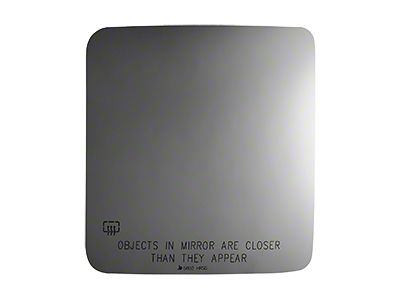 Redi-Cuts RSG Heated Side View Mirror Glass; Passenger Side (20-25 Jeep Gladiator JT)